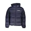 Napapijri Man Puffer Navy Size L Polyamide In Blue