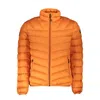 Napapijri Orange Polyamide Men Jacket In Orange