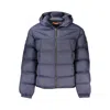 Napapijri Blue Polyamide Men Jacket In Blue