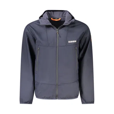 Napapijri Blue Polyester Men Jacket
