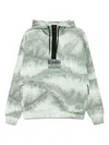 Napapijri Hooded Sweatshirt With Side Zip Pockets In 绿色