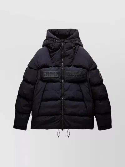 NAPAPIJRI PUFFER JACKET HOODED DRAWSTRING HEM