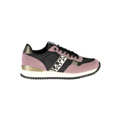 Napapijri Purple Contrast Lace-up Sneakers In Pink