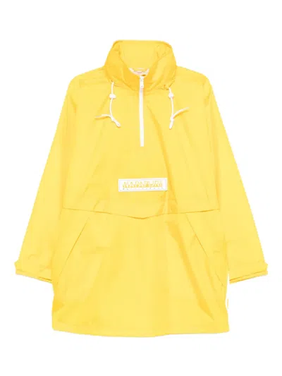 Napapijri Rainforest Axl Anorak In Yellow