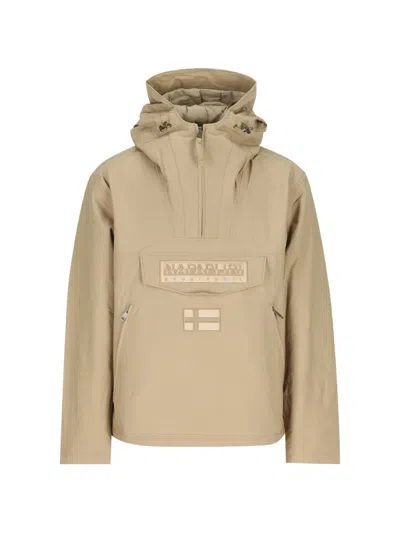 Napapijri Rainforest Next Anorak Jacket In Animal Print