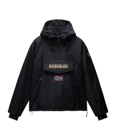 Napapijri Rainforest Next Winter Anorak Jacket In Black