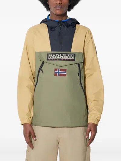 Napapijri Rainforest Wb Pkt V2 Zip-up Hooded Jacket In Green