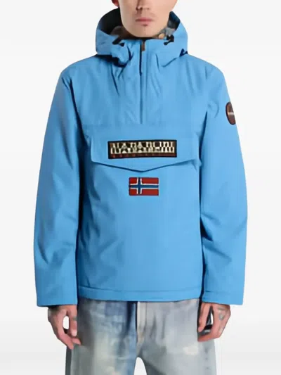 Napapijri Rainforest Winter Hooded Jacket In Blue