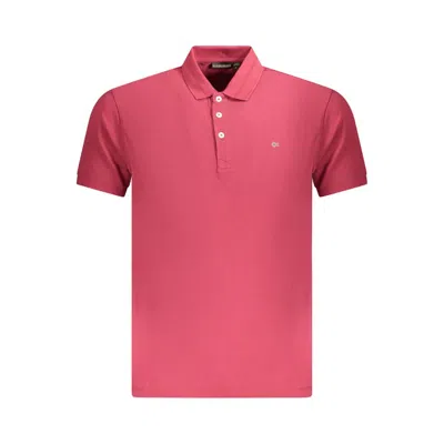 Napapijri Logo-embroidered Polo Shirt In Pink