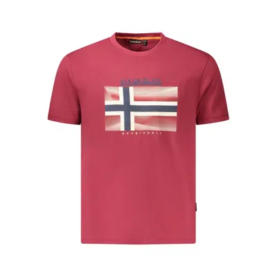 Napapijri Red Cotton Men T-shirt