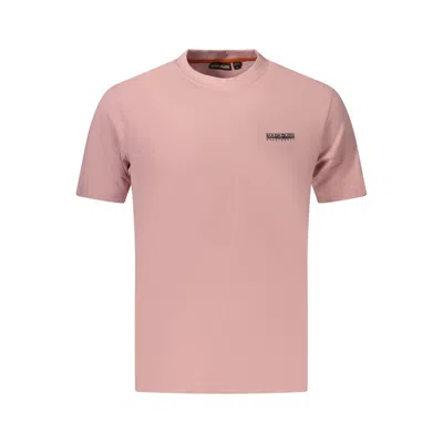 Napapijri Rosa Cotton Men T-shirt In Pink