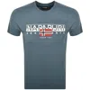 Napapijri S Aylmer T Shirt Blue In Blue