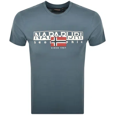 Napapijri S Aylmer T Shirt Blue