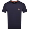 Napapijri S Badge T Shirt Navy In Blue