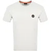 Napapijri S Badge T Shirt Off White In White