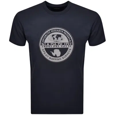 Napapijri S Bollo T Shirt Blue