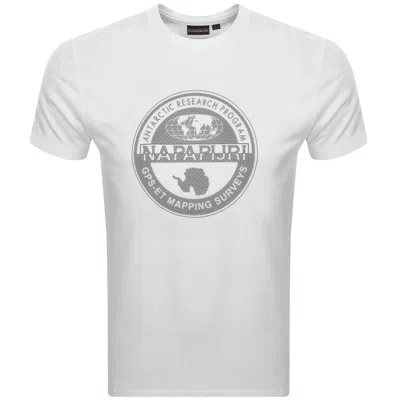 Napapijri S Bollo T Shirt White