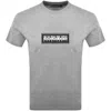 Napapijri S Box T Shirt Grey In Gray