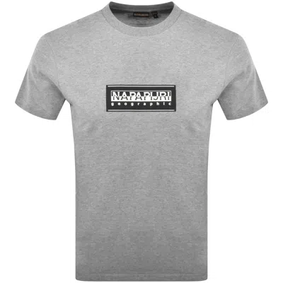 Napapijri S Box T Shirt Grey