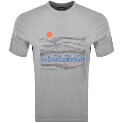 Napapijri S Buti T Shirt Grey