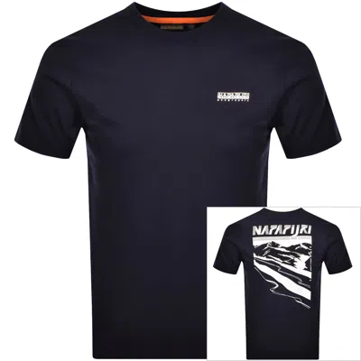 Napapijri S-guide T Shirt Blue Marine