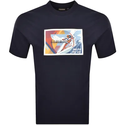 Napapijri S Portalet T Shirt Navy