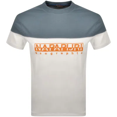 Napapijri S Saturnia T Shirt White