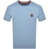 Napapijri Salis Logo T Shirt Blue In Blue