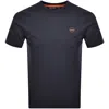 Napapijri Salis Logo T Shirt Navy In Blue