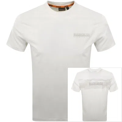 Napapijri Salis Logo T Shirt White