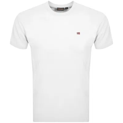 Napapijri Salis Logo T Shirt White