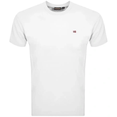 Napapijri Salis Logo T Shirt White
