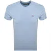Napapijri Light Blue Cotton Men T-shirt In Blue