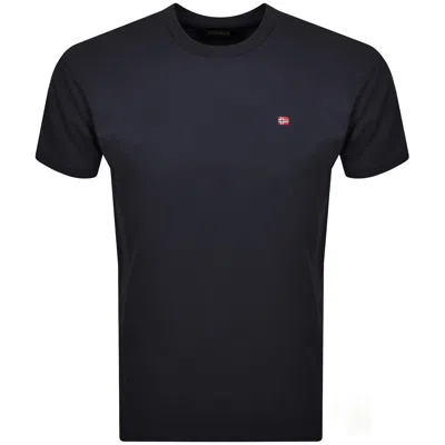 NAPAPIJRI NAPAPIJRI SALIS SUM LOGO T SHIRT BLUE
