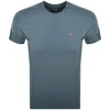 Napapijri Salis Sum Logo T Shirt Grey