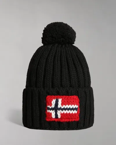 Napapijri Semiury 5 Bobble Hat In Black 041