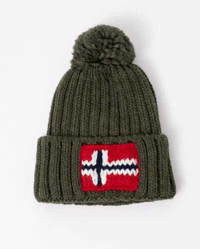 Napapijri Semiury 5 Bobble Hat In Green