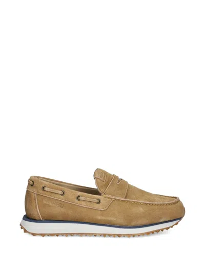 Napapijri Shard Suede Loafers In Brown