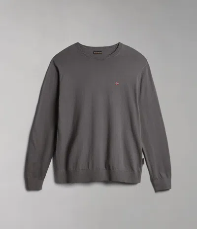 Napapijri Shirts Man  Decatur 4 - Np0a4gaw H31 Gray Granit In Green