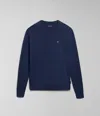 Napapijri Shirts Man  Decatur 5 Np0a4huw 176 Marine Blue In Black