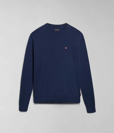 Napapijri Shirts Man  Decatur 5 Np0a4huw 176 Marine Blue In Black