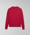 Napapijri Shirts Man  Decatur 5 Np0a4huw R25 Red Barberry In Red