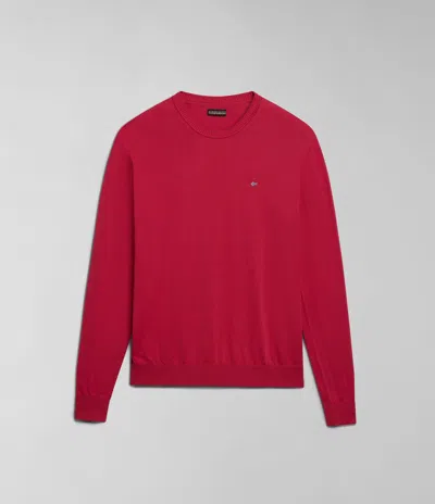 Napapijri Shirts Man  Decatur 5 Np0a4huw R25 Red Barberry