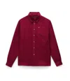 Napapijri Shirts Man  G-linen Ls Np0a4hq2 R1e1 ♪ In Red