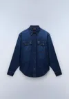 Napapijri Shirts Man  O-kiene Np0a892z D1d In Blue