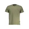 Napapijri Short Sleeve Embroidered Logo Tee In Green