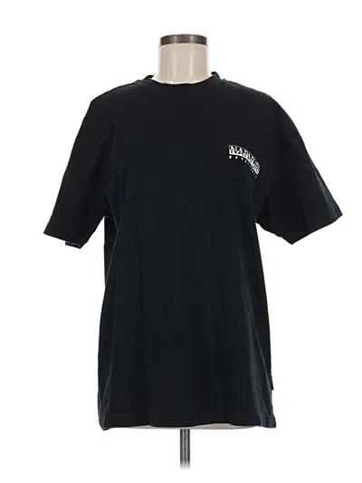 Pre-owned Napapijri Short Sleeve T-shirt In Black