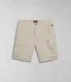 Napapijri Shorts And Bermuda Man  Known 2.0 Np0a4hoq N90 Beige Silver In Neutral