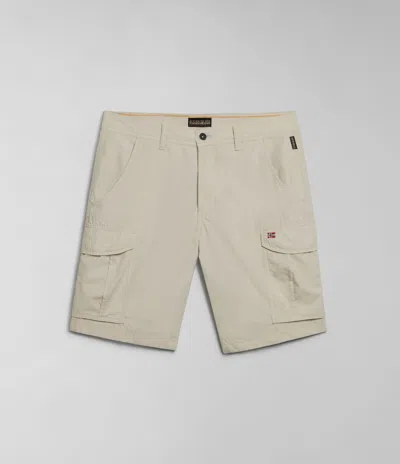 Napapijri Shorts And Bermuda Man  Known 2.0 Np0a4hoq N90 Beige Silver In Neutral