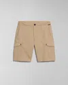 Napapijri Shorts And Bermuda Man  N-dease Np0a4i4u N1e Beige Cornstalk In Neutral